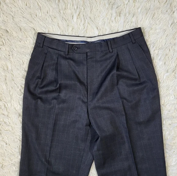 Canali Men’s 100% Wool Dress Pants Size 7 R